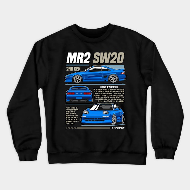 MR2 SW20 Crewneck Sweatshirt by squealtires